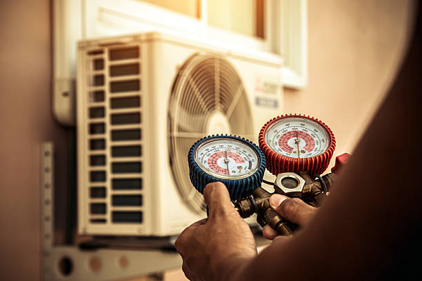 Professional Hvac technician working in Red House, WV